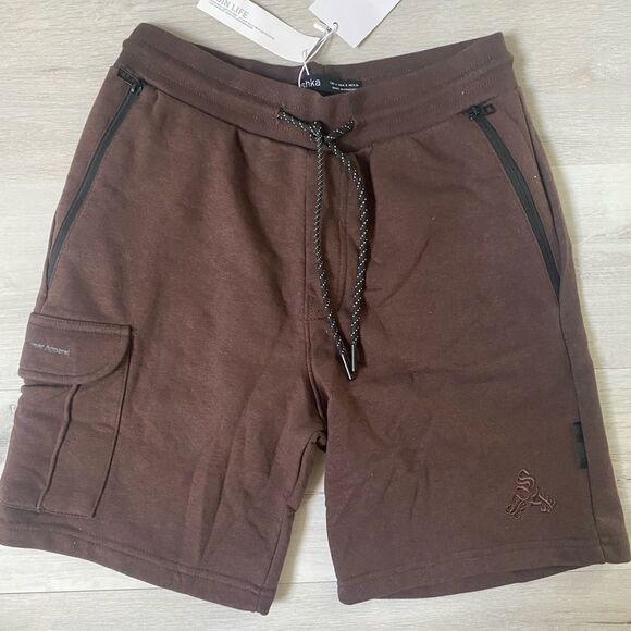 Bershka jersey cargo shorts in BROWN NWT Small - Picture 5 of 7
